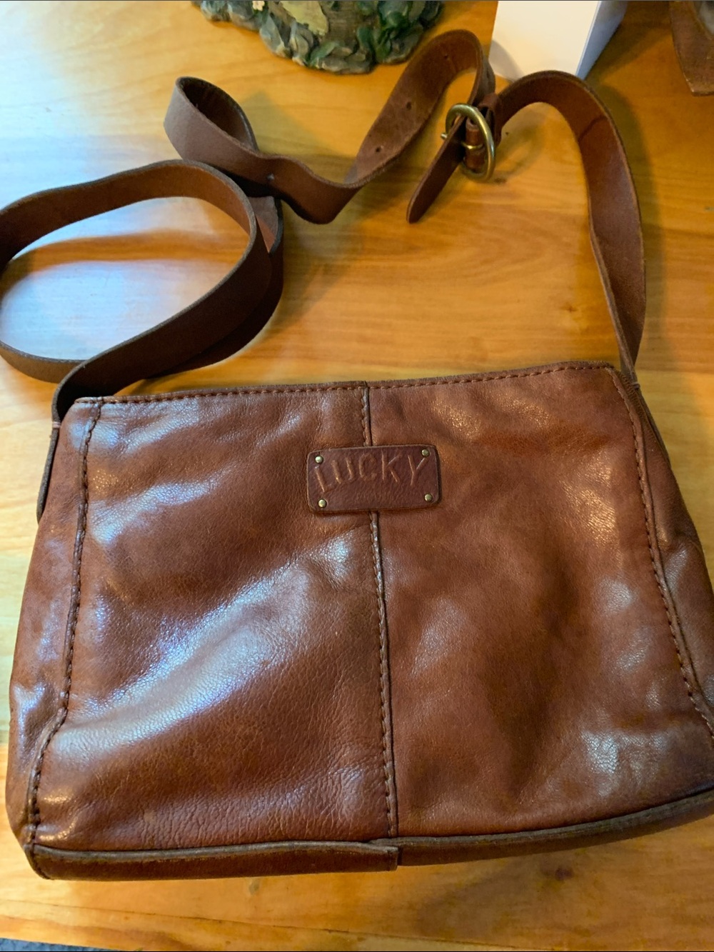 10x7 leather purse
